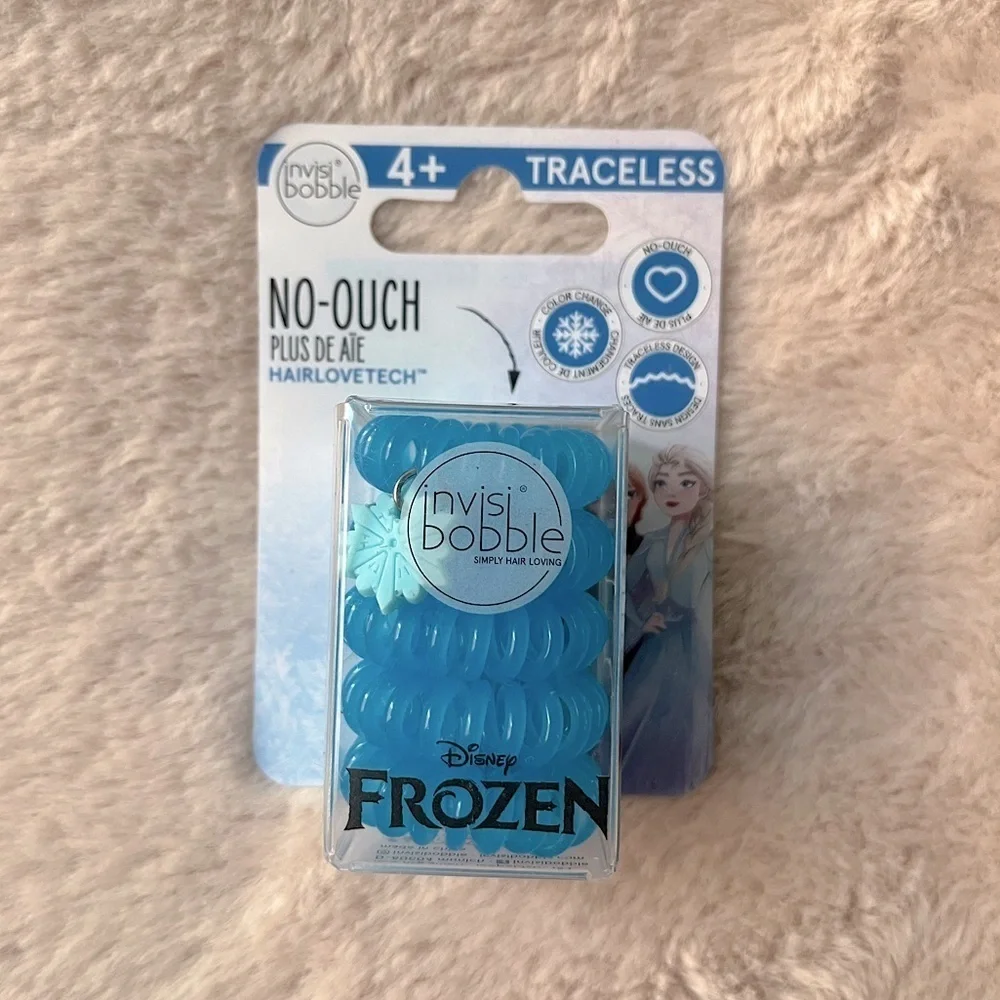 3/$20 ✨NWT Invisibobble Disney Princess Frozen Traceless Hair Ties x5